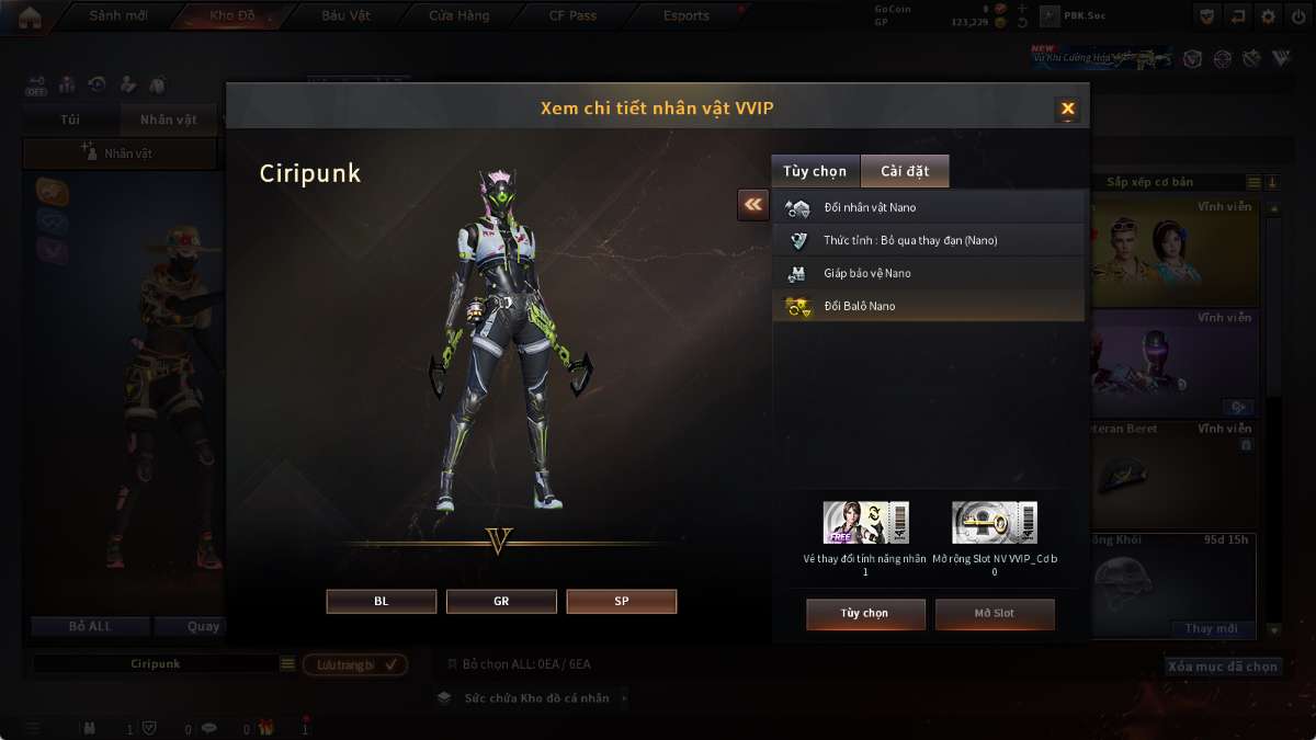 shop acc cf uy tin gia re
